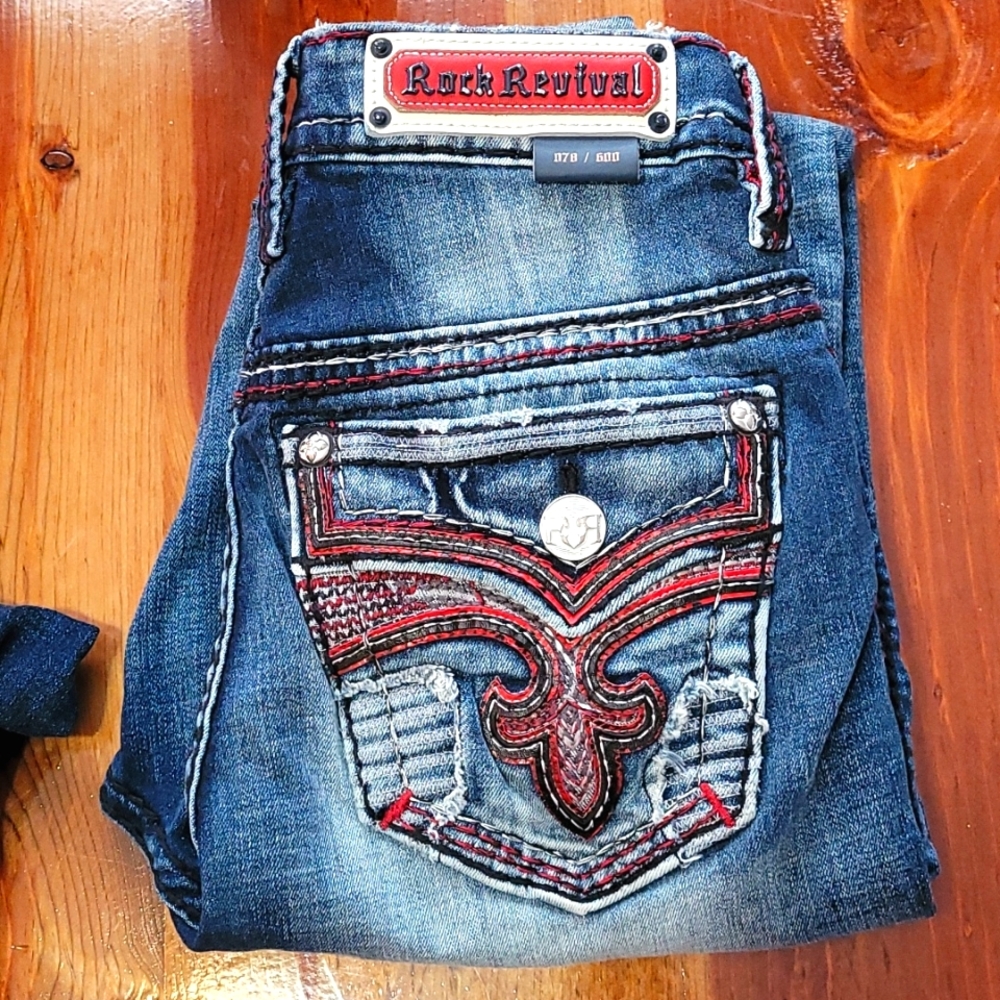 Ultra High Rise Rock Revival jeans